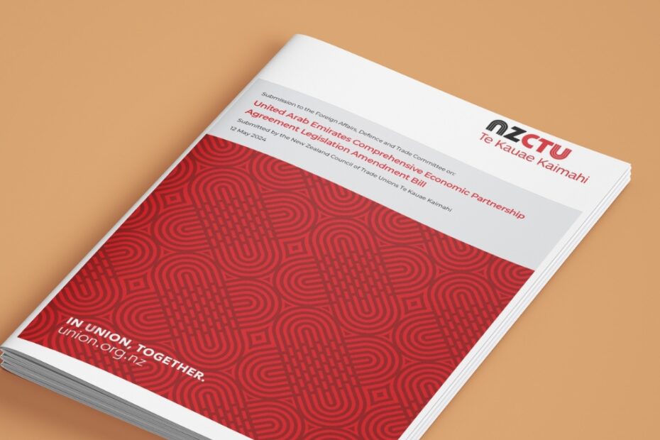 Submission on the United Arab Emirates Comprehensive Economic Partnership Agreement Legislation Amendment Bill cover